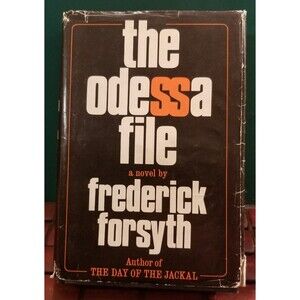 1972 Fredrick Forsyth The Odessa File 1972 Hardcover First Edition WW2 Thriller